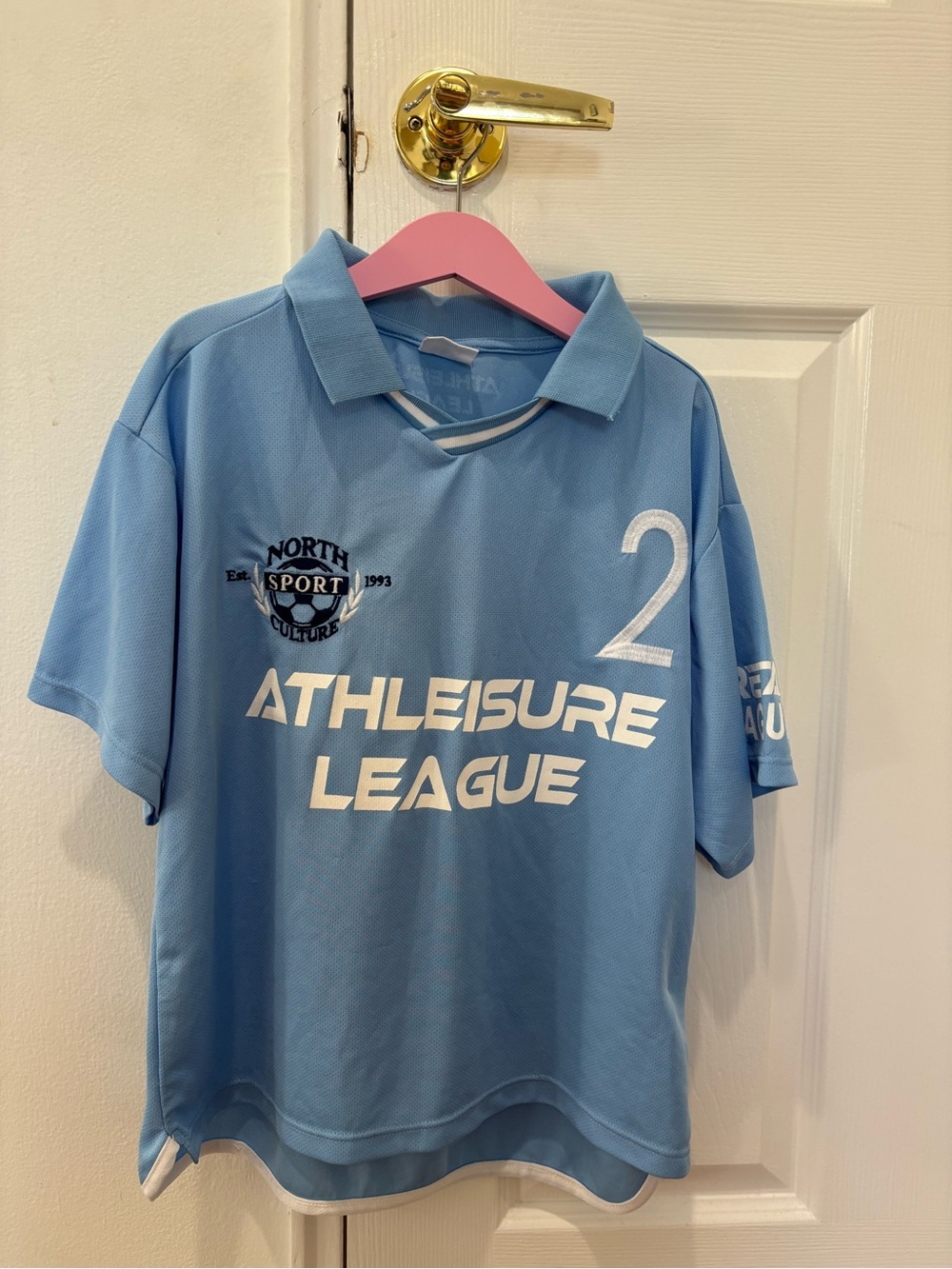 Zara Blue 'Athleisure League' Sport Polo with Number 2